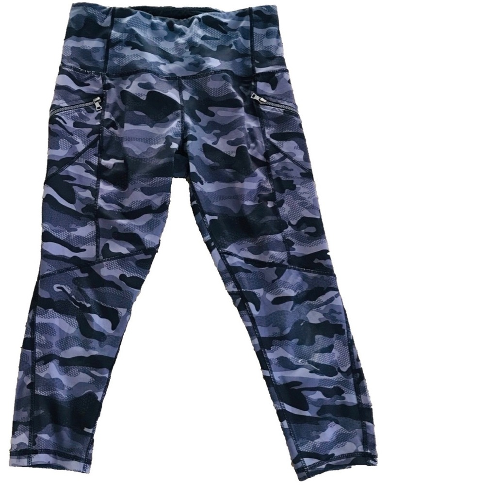 RBX Camouflage CAMO Print Athletic Sports LEGGINGS Medium